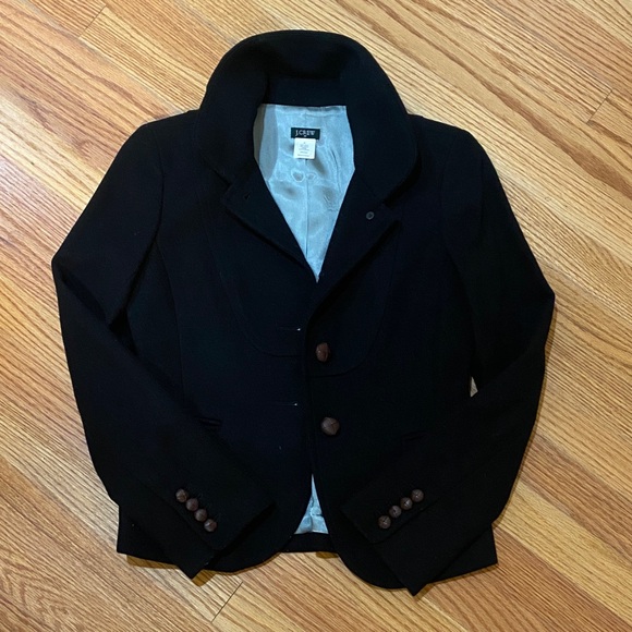J. Crew Bella Black Blazer with Button Detail - Picture 2 of 13